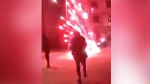 Firework goes off on university campus