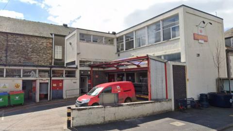 Street view of sorting office in Ulverston