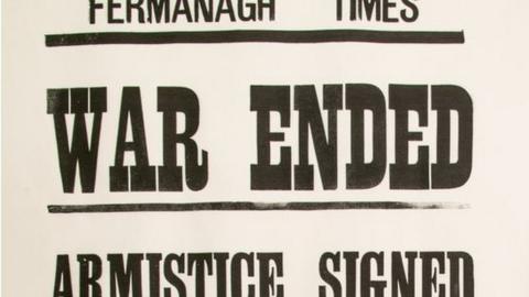 The Fermanagh Times printed notices to say the war was over