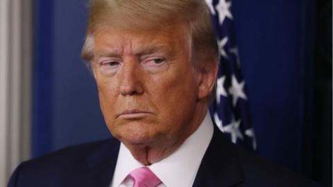 President Donald Trump holds a news conference with members of his coronavirus task force in the Brady Press Briefing Room at the White House 26 February, 2020