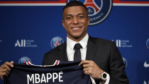 Paris St-Germain striker Kylian Mbappe