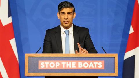 Rishi Sunak speaks at Downing Street news conference