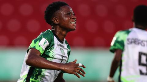 Deborah Abiodun in action for Nigeria