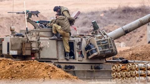 Israeli soldiers preparing for operations