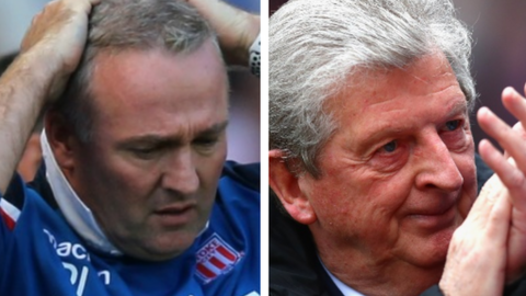 Paul Lambert (left) and Roy Hodgson