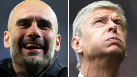 Pep Guardiola and Arsene Wenger