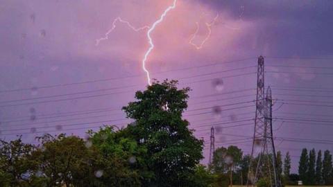 Lightning in Bury
