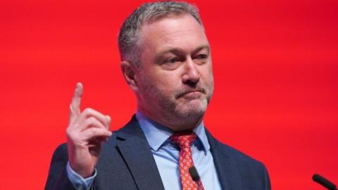 Shadow justice secretary Steve Reed speaking during the Labour Party Conference