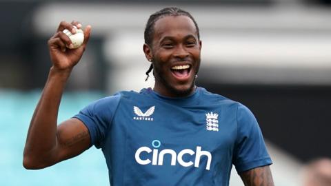 Jofra Archer in training with England