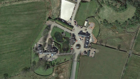 An aerial view of Tennox Farm
