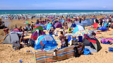 A beach in Cornwall