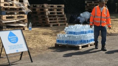 Bottled water station