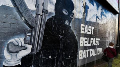 A UVF mural in east Belfast