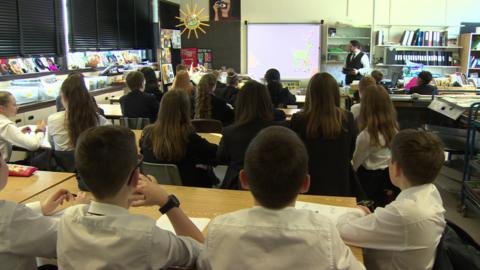 Children in a classroom