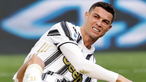 Cristiano Ronaldo in action for Juventus