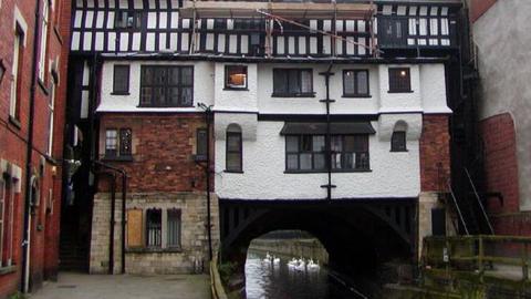 The River Witham bridge known as the Glory Hole