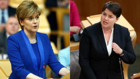 Nicola Sturgeon and Ruth Davidson