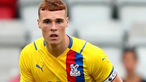 Jake O’Brien in action for Crystal Palace