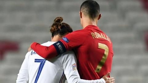 Cristiano Ronaldo and Antoine Griezmann