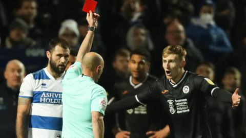 Flynn Downes sees red