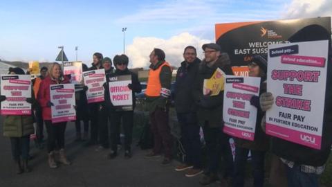 UCU strike action in East Sussex