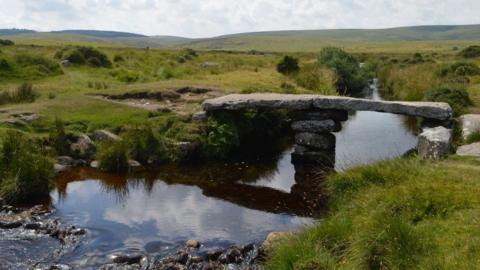 Clapper bridge in Devon