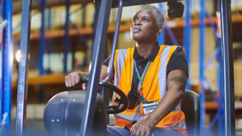 Forklift operator