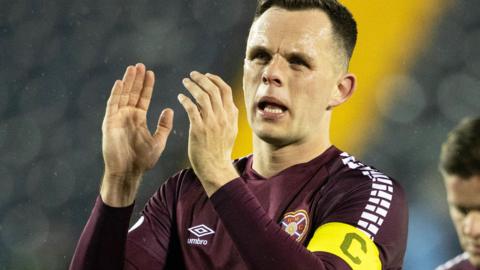 Heart of Midlothian striker Lawrence Shankland