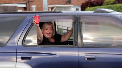 A woman who took part in the ‘drive-by wedding’