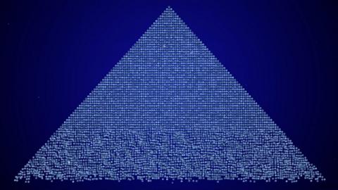 An digital image of a pyramid