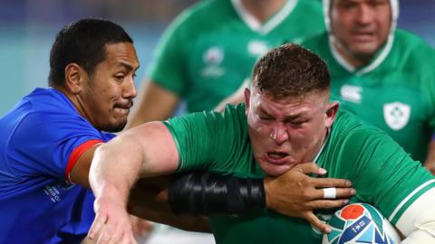 Prop Tadhg Furlong scored Ireland's second try