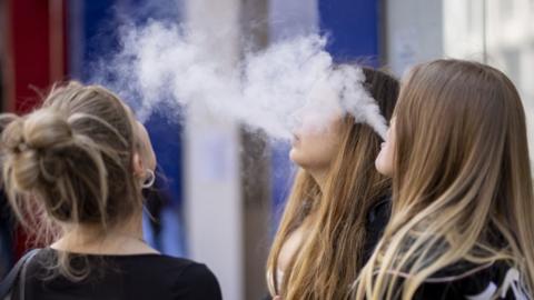 Young people vaping