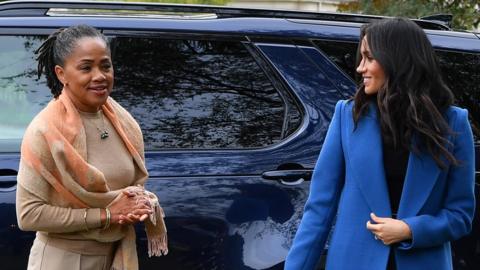 Doria Ragland and Meghan Markle