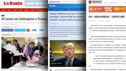 Screengrabs from newspaper websites