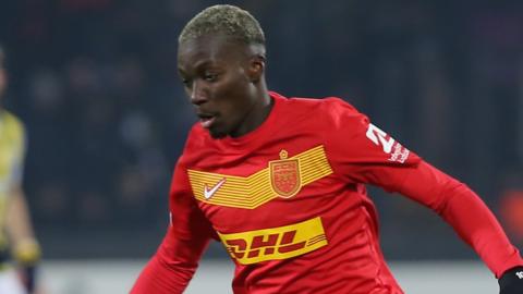 Mohamed Diomande in action for Nordsjaelland