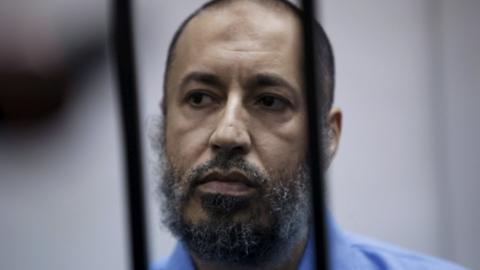 Sa'adi Gaddafi behind bars