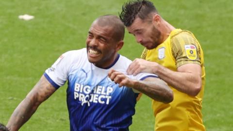 Josh Magennis and Liam Lindsay