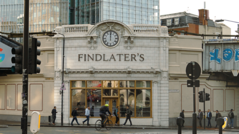 The end of Tooley Street next to London Bridge Station was known as Findlater's corner