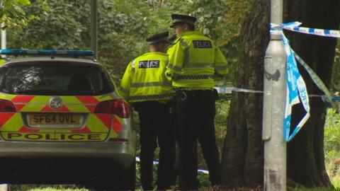 Police in Bourtreehill Park