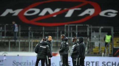 Eintracht Frankfurt fans' protest