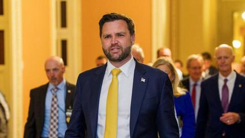 US Vice President JD Vance at the US Capitol in Washington, DC, US, on Saturday, June 28, 2025