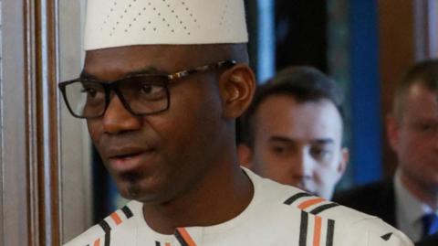 Malian Foreign Minister Sadio Camara in Moscow in 2024