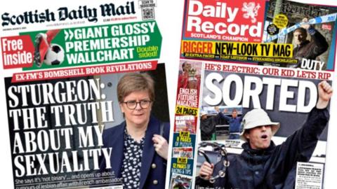 index picture combining the front pages of two newspapers