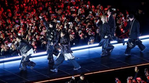 BTS on stage