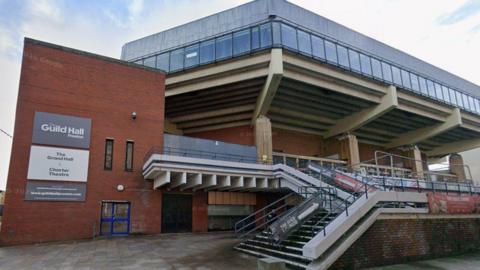 Exterior shot of Preston Guild Hall