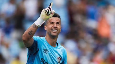 Fabio Deivson Lopes Maciel celebrates during Club World Cup