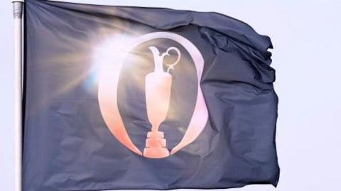 A flag with Open logo on it