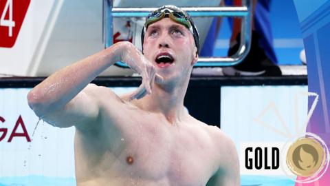 Ireland's Daniel Wiffen celebrates