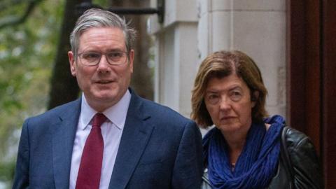 Keir Starmer and Sue Grey together in Westminster