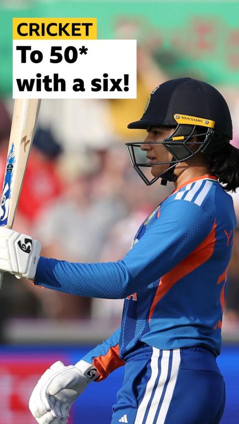 Jemimah Rodrigues with bat in her hand 